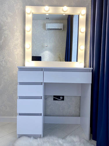 Купить Туалетный столик. Стол для макияжа с подсветкой. Визажный стол ...