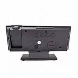 Годинник настільний з проектором 3618LP 8091 Black (SH020152), фото 2