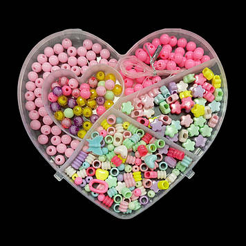 Набір намистин для плетіння "Сердечко" 13х16 см