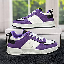 Кросівки кеди жіночі білі із фіолетовим Swin-shoes 4218, фото 5
