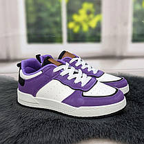 Кросівки кеди жіночі білі із фіолетовим Swin-shoes 4218, фото 6