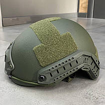 Шолом балістичний FAST ARAMID, NIJ IIIa, з поліпшеним кріпленням Wendy, розмір L, колір Олива, 1.6 кг, бронешолом, фото 3