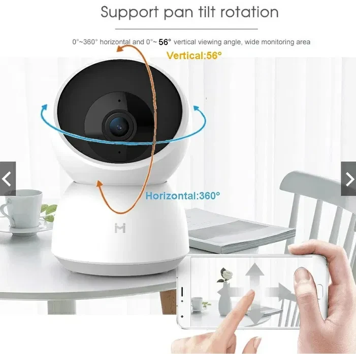 Камера Xiaomi Mi A1 Home Security ip Camera 360° 2K CMSXJ19E няня Miji - фото 2 - id-p1943585154