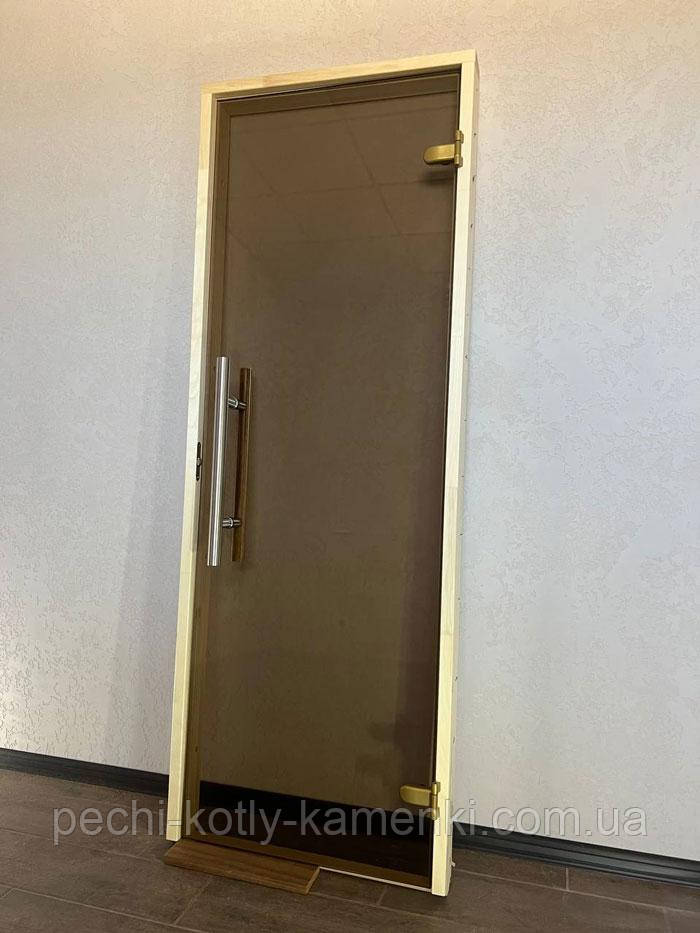 Двери для сауны и бани Thermory Premium Bronze 70х190 мм - фото 2 - id-p1942661539