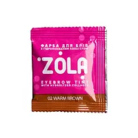 Фарба для брів із колагеном у саше Zola Eyebrow Tint With Collagen 5 мл