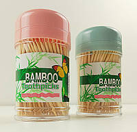 Зубочистки бамбуковые в баночке (10шт. упаковка)