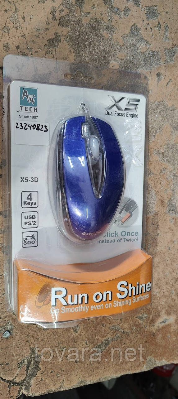 Брендова оптична миша A4Tech X5-3D Blue USB No 23240823/1
