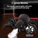 Робот-павук"Чорна вдова" з дистанційним керуванням з розпилювачем та підсвічуванням, фото 4