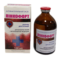 Лінкофорт ін'єкційний антибіотик для ВРХ, свиней, собак і котів, 100 мл