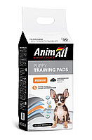 Пеленки AnimAll Puppy Training Pads для собак и щенков с активированным углем 60 х 60 см, 50 шт