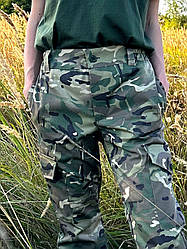 Жіночі військові осінні штани мультикам Жіночі тактичні штани ЗСУ "Multicam" Штани жіночі камуфляж мультикам S