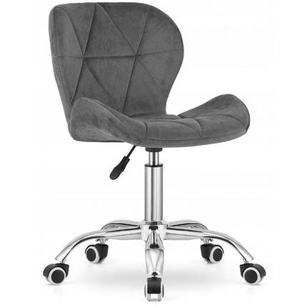 Крісло на колесах Rivello - Велюр. Сірий, фото 1