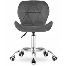 Крісло на колесах Rivello - Велюр. Сірий, фото 3