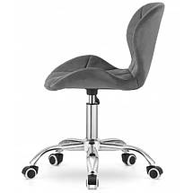 Крісло на колесах Rivello - Велюр. Сірий, фото 4