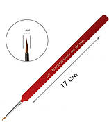 Пензель колонок круглий No2/0. KOLOS 3009L