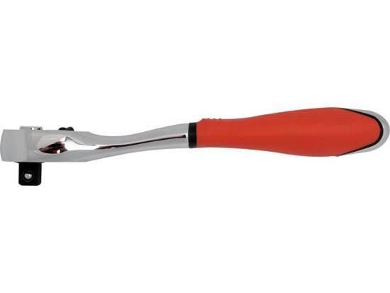 Тріскачка вигнута 1/2" із шарніром YATO 255 мм ручка метал/гума