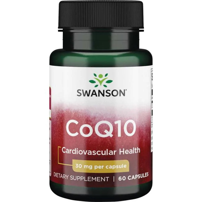 Натуральна добавка Swanson CoQ10 30 mg, 60 капсул EXP