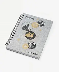 Блокнот Harry Potter Hogwarts Сірий A5
