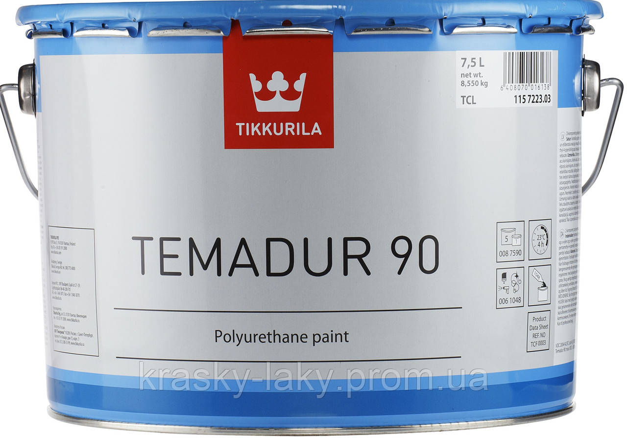 Фарба Temadur 90 TAL TM Tikkurila по металу атмосферостійка 2,25 л + затверджувач 0,45 л