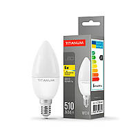 LED лампа Titanum C37 6W E14 3000K TLС3706143