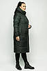 Пуховики зимові жіночі великого розміру 48-58 темно-зелений, фото 3
