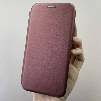 Чохол-книга для Apple iPhone 12 книжка з підставкою на телефон айфон 12 бордова stn, фото 1