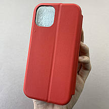 Чохол-книга для Apple iPhone 12 книжка з підставкою на телефон айфон 12 червона stn, фото 2