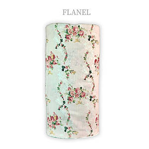 Фланелева тканина троянди з гілочками на світло-рожевому (шир. 2,4 м) (FL-S-0315)