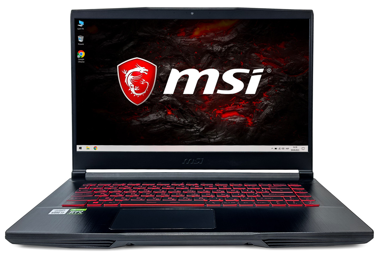 Ноутбук MSI GF65 Thin 10UE: Core i7-10750H / DDR4 16 ГБ / GeForce RTX 3060 / SSD 512 ГБ / 15.6", 144 Гц