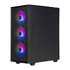 Корпус Prologix E107 Tempered Glass Black без БЖ, фото 3