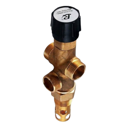 Клапан захисту від перегріву двоходовий термостатичний Regulus DBV1 в теплоізоляції