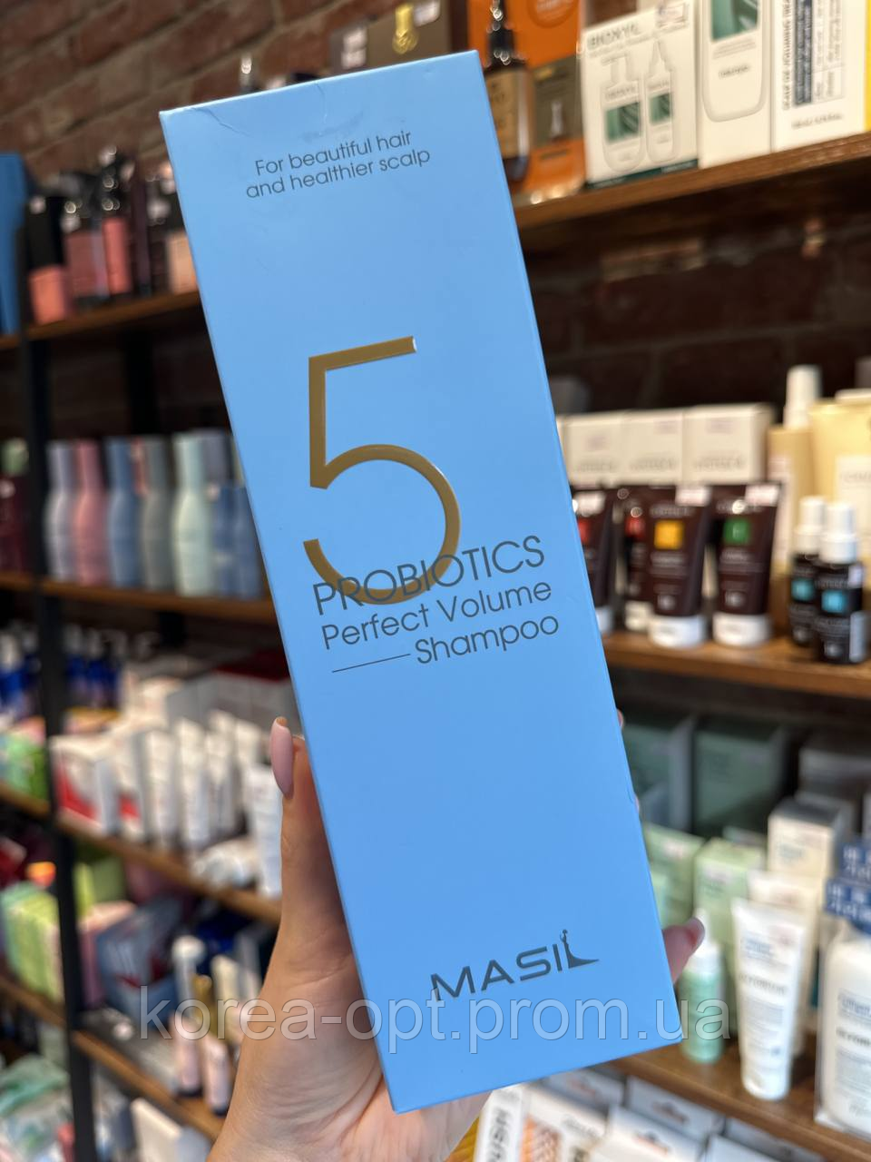 Шампунь з пробіотиками для ідеального об'єму волосся Masil 5 Probiotics Perfect Volume Shampoo 500 мл