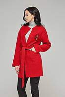 Демисезонное пальто Mila Nova ПВ-46 красный