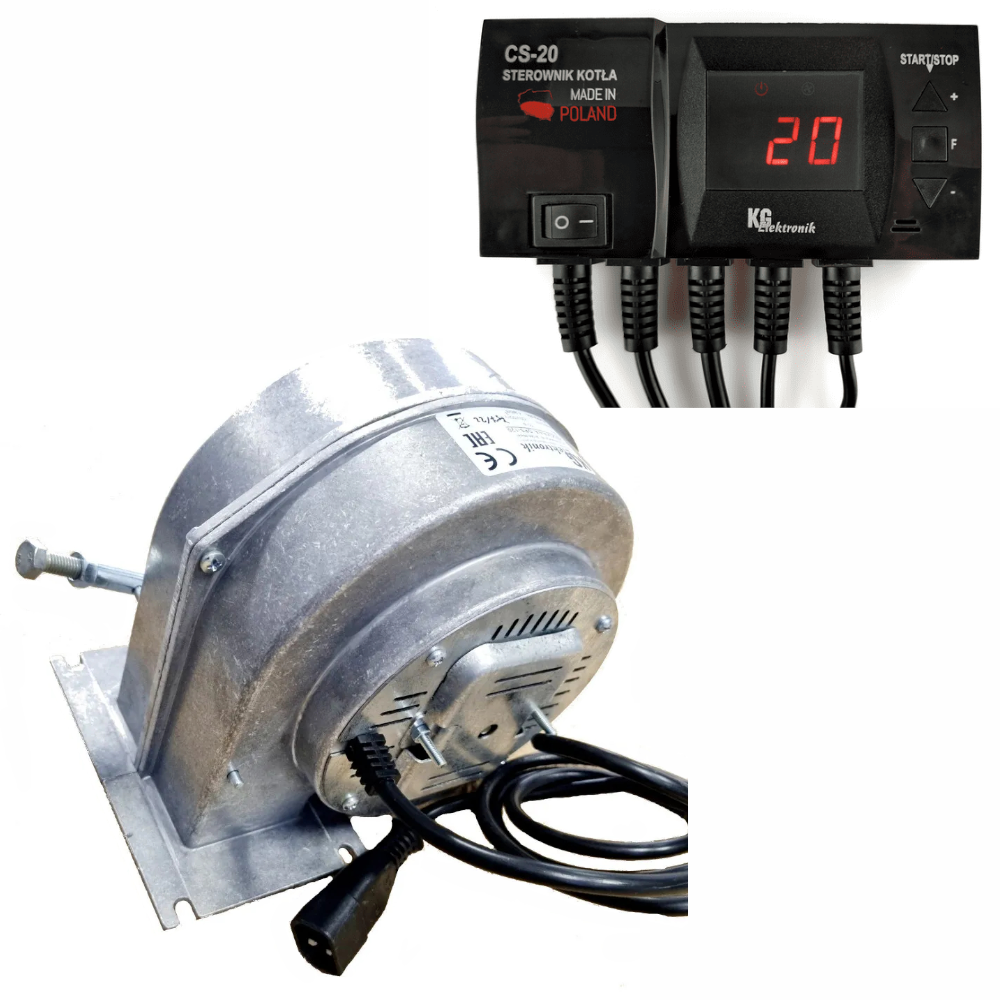 Комплект котла (контролер+вентилятор) "KG" CS-20+DPA120, фото 1
