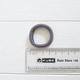 Резинки для волосся ТЕМНО-ПАСТЕЛЬНІ, 4,5 см, 50 шт, мікс, фото 2