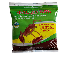 Инсектицидный порошок Фас-дубль от тараканов, муравьев, клопов и блох 125 г (цены от количества)