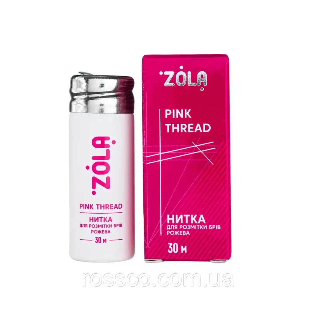 ZOLA Нитка для розмітки брів 30 м (рожева)
