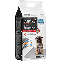 Пеленки AnimAll Puppy Training Pads для собак и щенков с активированным углем 60 х 90 см, 10 шт