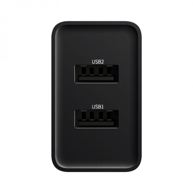 Сетевое зарядное устройство Baseus Speed Mini Dual USB 10.5W Черный (CCFS-R01) - фото 5 - id-p1943707771