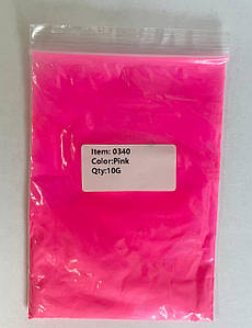 Люмінесцентні пігменти для епоксидної смоли 1 шт фасування по 10г Pink  (1) (є 12 кольорів)