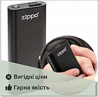 Zippo Heatbank 3 (2600 mah) 2в1. Грілка для рук + повербанк. Акумуляторна грілка. Чорний