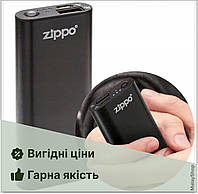 Zippo Heatbank 3 (2600 mah) 2в1. Грелка для рук + повербанк. Акумуляторная грелка. Черный