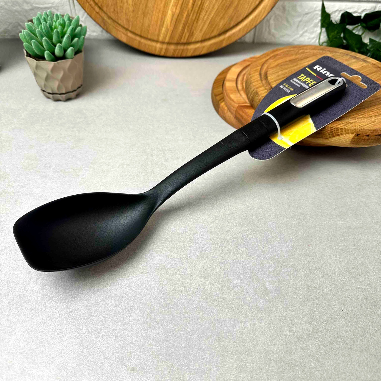 Глибока кухонна нейлонова ложка 34.2 см Ringel