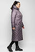 Пальто зимове жіноче великого розміру  48-66 ліловий, фото 3