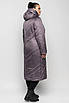 Пальто зимове жіноче великого розміру  48-66 ліловий, фото 2