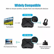 2 в 1 універсальний Bluetooth-адаптер transmitter/receiver KN319, фото 4
