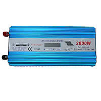 Інвертор із чистою синусоїдою 12 V на 220 V, HPA-3000W без заряджання + LCD дисплей, HPA