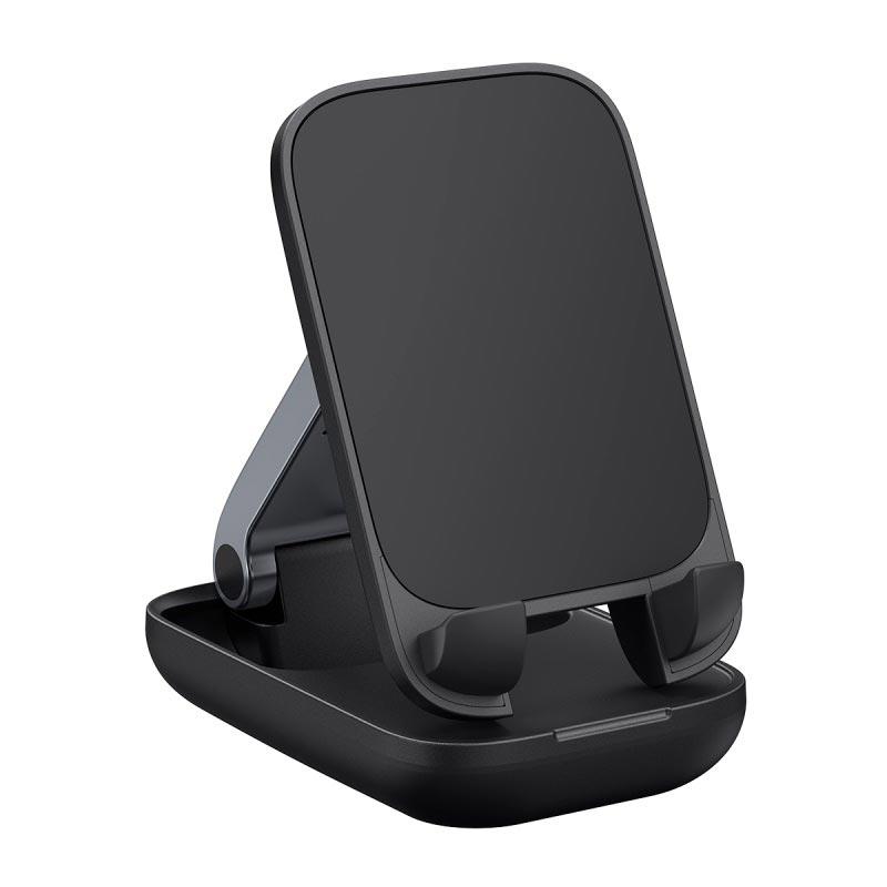 Тримач Baseus Seashell Series Folding Phone Stand (B10551500111-00) чорний, фото 1