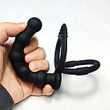 Насадка для подвійного проникнення Silicone Fantasy Double Prober Black, фото 7