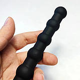 Насадка для подвійного проникнення Silicone Fantasy Double Prober Black, фото 9